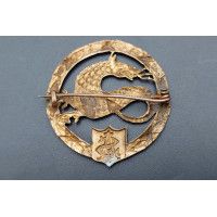 Militaria WW1 INSIGNE SALAMANDRE ARTILLERIE SPECIALE TANKISTE A.S.17 / A.S.18 SECOND MODELE - FRANCE PREMIERE GUERRE {PRODUCT_RE
