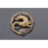 Militaria WW1 INSIGNE SALAMANDRE ARTILLERIE SPECIALE TANKISTE A.S.17 / A.S.18 SECOND MODELE - FRANCE PREMIERE GUERRE {PRODUCT_RE
