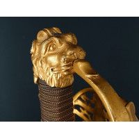 Armes Blanches SABRE MONTMORENCY D'OFFICIER D'ARTILLERIE A CHEVAL  SIGNATURE LIGER DEVISE VAINCRE OU MOURIR - FRANCE REPUBLIQUE 