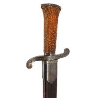 Armes Blanches IMPORTANT COUTEAU DE VÉNERIE PAR GASTINNE RENETTE ARQUEBUSIER DE L'EMPEREUR A PARIS - FRANCE SECOND EMPIRE {PRODU