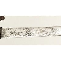 Armes Blanches IMPORTANT COUTEAU DE VÉNERIE PAR GASTINNE RENETTE ARQUEBUSIER DE L'EMPEREUR A PARIS - FRANCE SECOND EMPIRE {PRODU