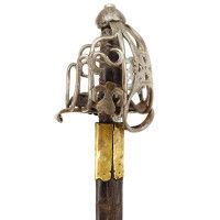 Armes Blanches FORTE ÉPÉE DE CAVALERIE BROADSWORD DE LA GENDARMERIE ÉCOSSAISES MAISON DU ROI  - FRANCE FIN XVIIè GUERRE DE SEPT 
