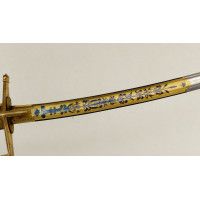 Armes Blanches SABRE D'OFFICIER DE HUSSARD A GODRONS Mre NATIONALE KLINGENTHAL COULAUX FRERES - FRANCE CONSULAT ET PREMIER EMPIR