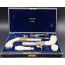 COFFRET PAIRE DE PISTOLETS À BALLE FORCÉE DE VOYAGE  IVOIRE CITES   LEFAURE A PARIS 1850 - FRANCE XIXè