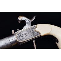 Catalogue Magasin COFFRET PAIRE DE PISTOLETS À BALLE FORCÉE DE VOYAGE  IVOIRE CITES   LEFAURE A PARIS 1850 - FRANCE XIXè 41329-2