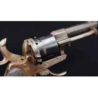 Armes de Poing PETIT REVOVLER DE POCHE  CALIBRE 5MM A BROCHE TYPE LEFAUCHEUX PRODUCTION LIEGEOISE VERS 1860 - BELGIQUE XIXè {PRO