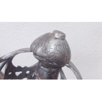 Armes Blanches FORTE ÉPÉE DE CAVALERIE BROADSWORD DE LA GENDARMERIE ÉCOSSAISES MAISON DU ROI  - FRANCE FIN XVIIè GUERRE DE SEPT 