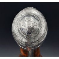 Armes de Poing PISTOLET DOUBLE DE VENERIE  LE LORAIN A VALENCE VERS 1740  A SILEX TRANSFORME PERCUSSION  - FRANCE ANCIENNE MONAR