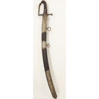 Armes Blanches SABRE DE HUSSARD EN LAITON ARGENTÉ DU GENERAL DE ROSSI REGIMENT ROYAL CORSE  -  FRANCE FIN XVIIIè {PRODUCT_REFERE