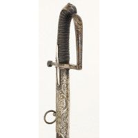 Armes Blanches SABRE DE HUSSARD EN LAITON ARGENTÉ DU GENERAL DE ROSSI REGIMENT ROYAL CORSE  -  FRANCE FIN XVIIIè {PRODUCT_REFERE