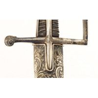 Armes Blanches SABRE DE HUSSARD EN LAITON ARGENTÉ DU GENERAL DE ROSSI REGIMENT ROYAL CORSE  -  FRANCE FIN XVIIIè {PRODUCT_REFERE