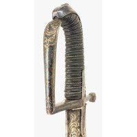 Armes Blanches SABRE DE HUSSARD EN LAITON ARGENTÉ DU GENERAL DE ROSSI REGIMENT ROYAL CORSE  -  FRANCE FIN XVIIIè {PRODUCT_REFERE