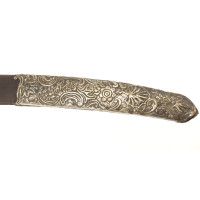 Armes Blanches SABRE DE HUSSARD EN LAITON ARGENTÉ DU GENERAL DE ROSSI REGIMENT ROYAL CORSE  -  FRANCE FIN XVIIIè {PRODUCT_REFERE
