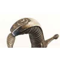 Armes Blanches SABRE DE HUSSARD EN LAITON ARGENTÉ DU GENERAL DE ROSSI REGIMENT ROYAL CORSE  -  FRANCE FIN XVIIIè {PRODUCT_REFERE