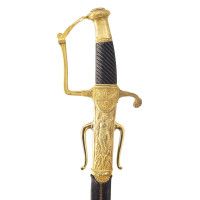Armes Blanches SABRE D'OFFICIER DE MARINE  MODELE PRAIRIAL AN XII  -  FRANCE PREMIER EMPIRE {PRODUCT_REFERENCE} - 2