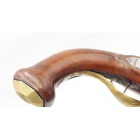 Armes de Poing BELLE PAIRE DE PISTOLETS A SILEX VON DER FECHT. JUN: A BERLIN  1763-1812 DAMAS ORIENTAL - ALLEMANGE XVIIIè {PRODU