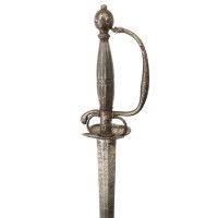 Armes Blanches ÉPÉE DE COUR TOUT ACIER NIELÉE ARGENT SIGNÉE POUSSET A PARIS EPOQUE LOUIS XV - FRANCE ANCIENNE MONARCHIE {PRODUCT