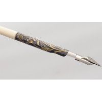 Art du Japon PORTE PLUME JAPONAIS EN ARGENT ET OR - JAPON EPOQUE MEIJI {PRODUCT_REFERENCE} - 1