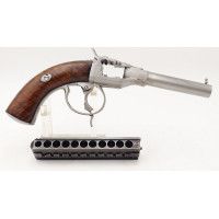 Armes de Poing PISTOLET HARMONICA JARRE SECOND MODELE  CALIBRE 9MM A BROCHE - FRANCE XIXè {PRODUCT_REFERENCE} - 8