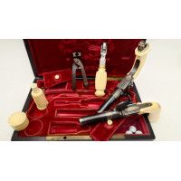 Armes de Poing CASSETTE DE LUXUEUSE PAIRE DE PISTOLETS DE VOYAGE - BELGIQUE XIXè {PRODUCT_REFERENCE} - 9