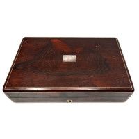 Armes de Poing CASSETTE DE LUXUEUSE PAIRE DE PISTOLETS DE VOYAGE - BELGIQUE XIXè {PRODUCT_REFERENCE} - 10
