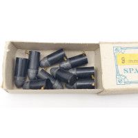 Cartouches Collection BOITE CARTON DE 9 CARTOUCHE SPALEK ETUI PLASTIQUE CALIBRE 9MM A BROCHE POUDRE NOIRE {PRODUCT_REFERENCE} - 