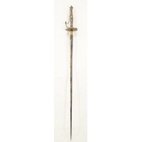 Armes Blanches LUXUEUSE ÉPÉE DE COUR EN ARGENT ÉPOQUE LOUIS XVI LAME BLEUIE DORÉE - FRANCE ANCIENNE MONARCHIE {PRODUCT_REFERENCE