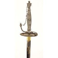Armes Blanches LUXUEUSE ÉPÉE DE COUR EN ARGENT ÉPOQUE LOUIS XVI LAME BLEUIE DORÉE - FRANCE ANCIENNE MONARCHIE {PRODUCT_REFERENCE