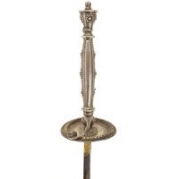 Armes Blanches LUXUEUSE ÉPÉE DE COUR EN ARGENT ÉPOQUE LOUIS XVI LAME BLEUIE DORÉE - FRANCE ANCIENNE MONARCHIE {PRODUCT_REFERENCE