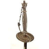 Armes Blanches LUXUEUSE ÉPÉE DE COUR EN ARGENT ÉPOQUE LOUIS XVI LAME BLEUIE DORÉE - FRANCE ANCIENNE MONARCHIE {PRODUCT_REFERENCE