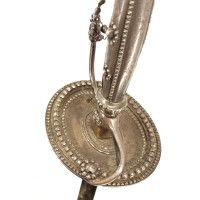 Armes Blanches LUXUEUSE ÉPÉE DE COUR EN ARGENT ÉPOQUE LOUIS XVI LAME BLEUIE DORÉE - FRANCE ANCIENNE MONARCHIE {PRODUCT_REFERENCE