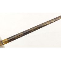Armes Blanches LUXUEUSE ÉPÉE DE COUR EN ARGENT ÉPOQUE LOUIS XVI LAME BLEUIE DORÉE - FRANCE ANCIENNE MONARCHIE {PRODUCT_REFERENCE