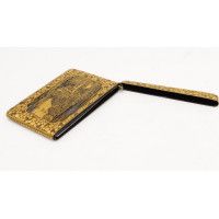 Art du Japon ÉTUI PORTE CARTE EN FER DAMASQUINÉ A L'OR KOMAI MONT FUJI  -  JAPON XIXè MEIJI {PRODUCT_REFERENCE} - 7