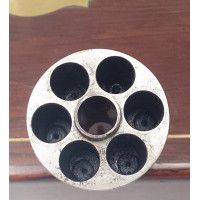 Armes de Poing REVOLVER HOULLIER BLANCHARD BREVETÉ À PARIS EN CASSETTE OUTILS RECHARGEMENT CALIBRE 31 VERS 1855 - FRANCE XIXè {P