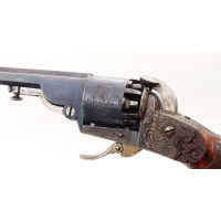 Armes de Poing REVOLVER HOULLIER BLANCHARD BREVETÉ À PARIS EN CASSETTE OUTILS RECHARGEMENT CALIBRE 31 VERS 1855 - FRANCE XIXè {P