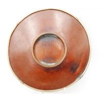 Art du Japon ASSIETTE VIDE POCHE EN CUIVRE GRAVÉ CISELÉ D'UN TIGRE AU MILIEU DES BAMBOUS SHAKUDO ET OR - JAPON XIXè MEIJI {PRODU