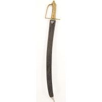 Armes Blanches UNIQUE SABRE  BRIQUET DES GRENADIERS D'INFANTERIE DE MARINE DU RÉGIMENT DE PONDICHÉRY COMPAGNIES DES INDES - FRAN