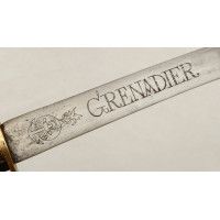 Armes Blanches UNIQUE SABRE  BRIQUET DES GRENADIERS D'INFANTERIE DE MARINE DU RÉGIMENT DE PONDICHÉRY COMPAGNIES DES INDES - FRAN