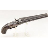 Armes de Poing PISTOLET DOUBLE DE VÉNERIE A CHIENS EXTERIEURS CALIBRE 12MM ÉMILE LAPORT & Cie RIO DE JANEIRO - BRÉZIL BELGIQUE X