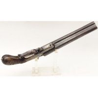 Armes de Poing PISTOLET DOUBLE DE VÉNERIE A CHIENS EXTERIEURS CALIBRE 12MM ÉMILE LAPORT & Cie RIO DE JANEIRO - BRÉZIL BELGIQUE X