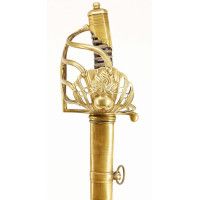 Armes Blanches SABRE D'OFFICIER TROUPE D'ÉLITE CAVALERIE DE LIGNE A GARDE DE BATAILLE A LA GRENADE  COULLIER 1800/1812 - FRANCE 