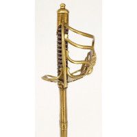Armes Blanches SABRE D'OFFICIER TROUPE D'ÉLITE CAVALERIE DE LIGNE A GARDE DE BATAILLE A LA GRENADE  COULLIER 1800/1812 - FRANCE 