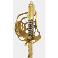 Armes Blanches SABRE D'OFFICIER TROUPE D'ÉLITE CAVALERIE DE LIGNE A GARDE DE BATAILLE A LA GRENADE  COULLIER 1800/1812 - FRANCE 