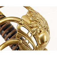 Armes Blanches SABRE D'OFFICIER TROUPE D'ÉLITE CAVALERIE DE LIGNE A GARDE DE BATAILLE A LA GRENADE  COULLIER 1800/1812 - FRANCE 