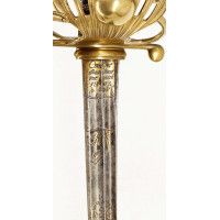 Armes Blanches SABRE D'OFFICIER TROUPE D'ÉLITE CAVALERIE DE LIGNE A GARDE DE BATAILLE A LA GRENADE  COULLIER 1800/1812 - FRANCE 