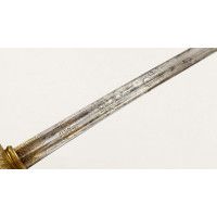 Armes Blanches SABRE D'OFFICIER TROUPE D'ÉLITE CAVALERIE DE LIGNE A GARDE DE BATAILLE A LA GRENADE  COULLIER 1800/1812 - FRANCE 