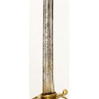 Armes Blanches SABRE D'OFFICIER TROUPE D'ÉLITE CAVALERIE DE LIGNE A GARDE DE BATAILLE A LA GRENADE  COULLIER 1800/1812 - FRANCE 