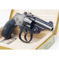 Armes de Poing REVOLVER SMITH ET WESSON BICYCLE NEW 32 DEPARTURE  SAFETY HAMMERLESS  2 INCH  CALIBRE 32 S&W SHORT - USA XIXè {PR
