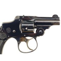 Armes de Poing REVOLVER SMITH ET WESSON BICYCLE NEW 32 DEPARTURE  SAFETY HAMMERLESS  2 INCH  CALIBRE 32 S&W SHORT - USA XIXè {PR