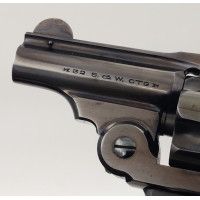 Armes de Poing REVOLVER SMITH ET WESSON BICYCLE NEW 32 DEPARTURE  SAFETY HAMMERLESS  2 INCH  CALIBRE 32 S&W SHORT - USA XIXè {PR